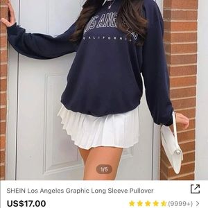 oversized graphic pullover